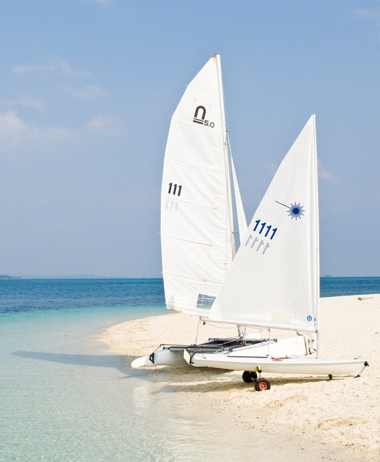 Cempedak Island complimentary catamaran rental