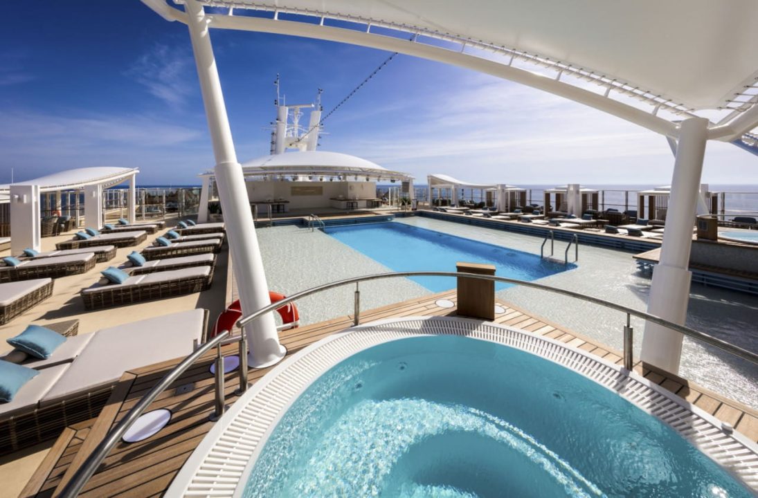 luxury cruises singapore - Resorts World Cruises - The Palace sundeck