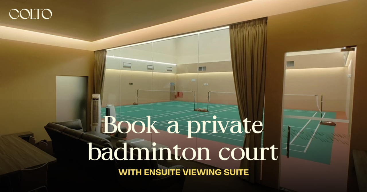 Arina Suite at Singapore’s Badminton Hall (SBH)