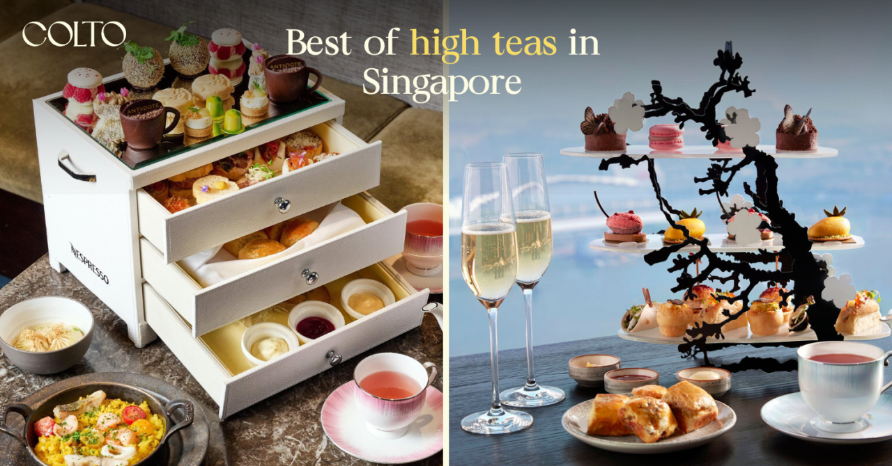 Indulge in Singapore's finest high tea experiences, from 1920s glamour to live harp melodies