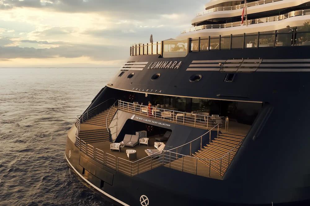 Ritz-Carlton Yacht - back seating area